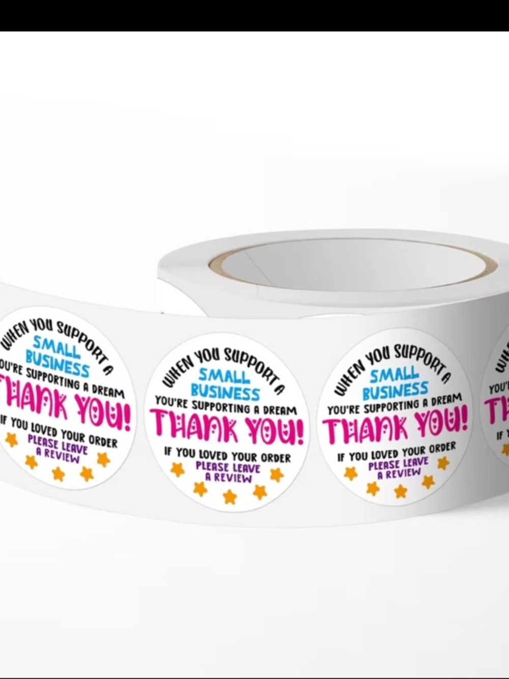 500pcs “Thank You" Small Business Sticker Labels~1 inch